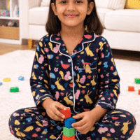 Bunny & Butterfly Cotton Pajama Set