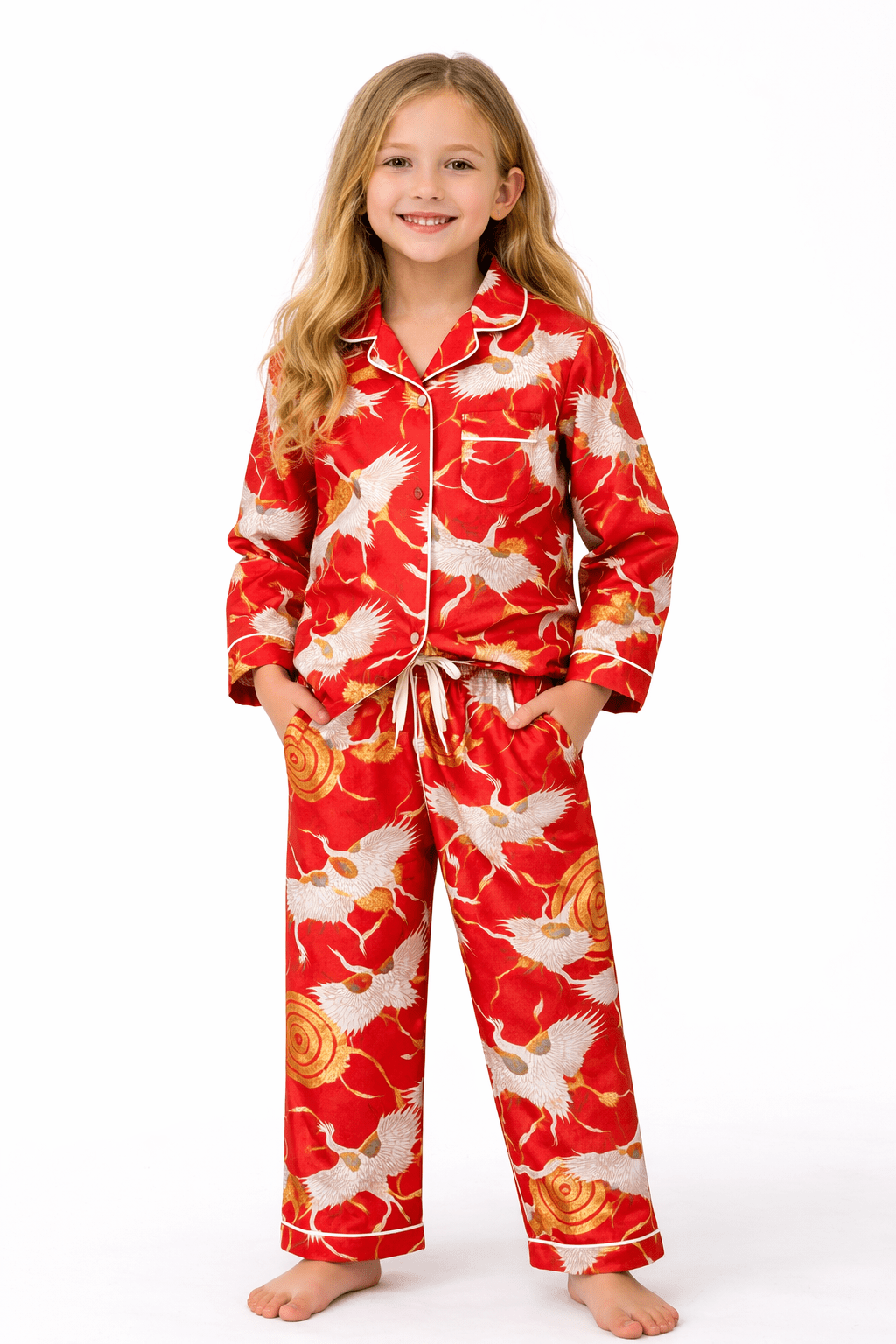 Crane Cotton Pajama Set