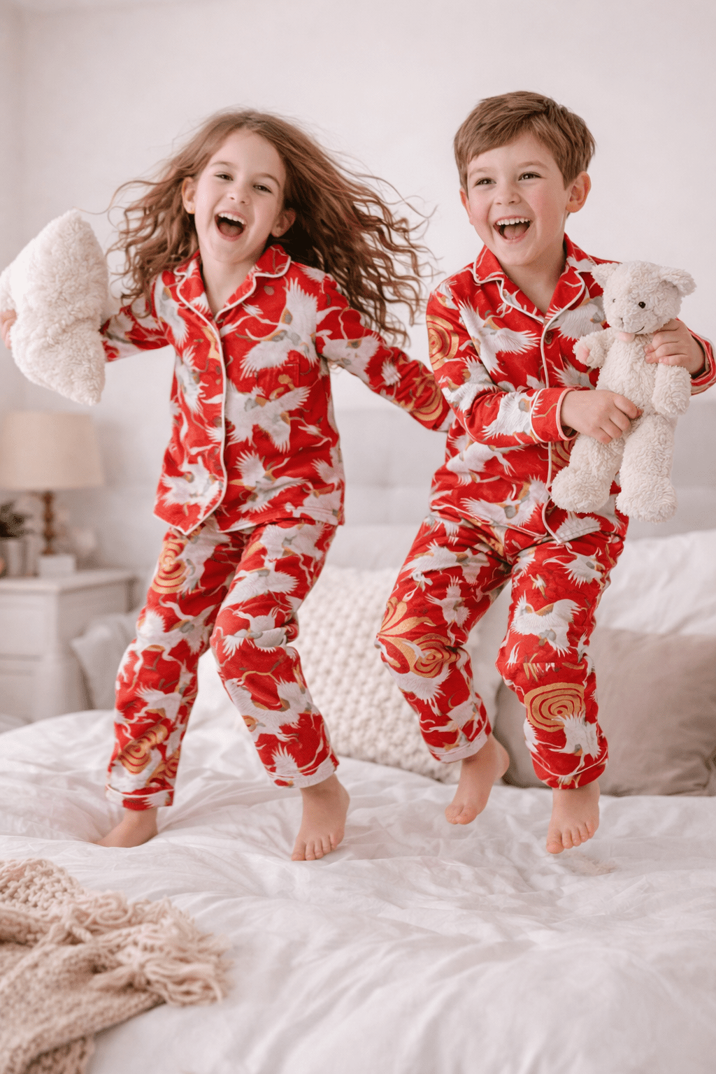 Crane Cotton Pajama Set - Image 4