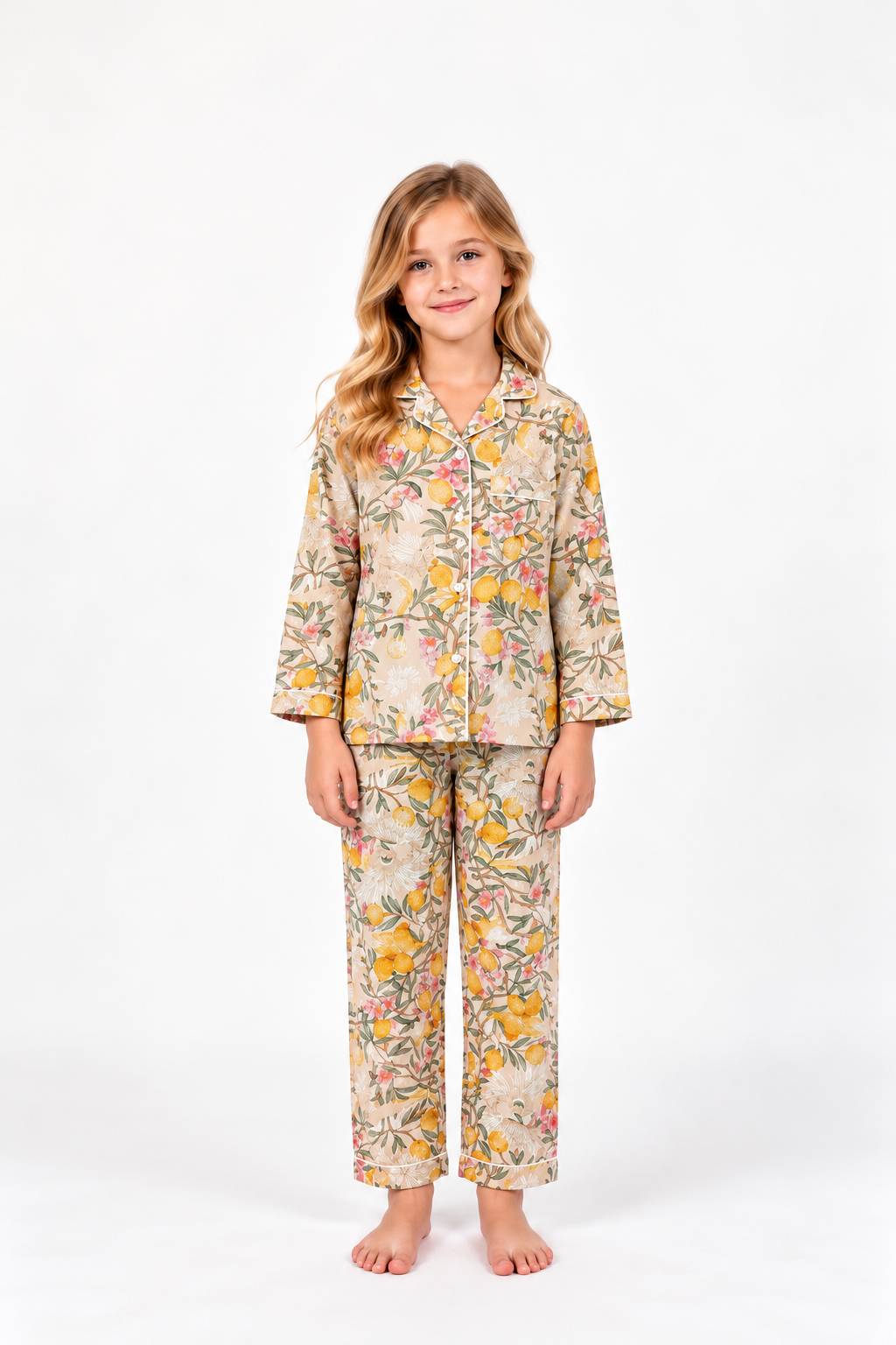 Pomegranate Cotton Pajama Set