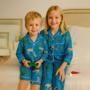 Kids’ Jungle Safari Print Pyjama Set