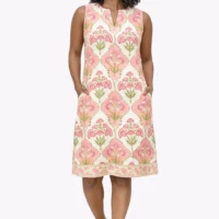 Pink Heritage Floral Dress