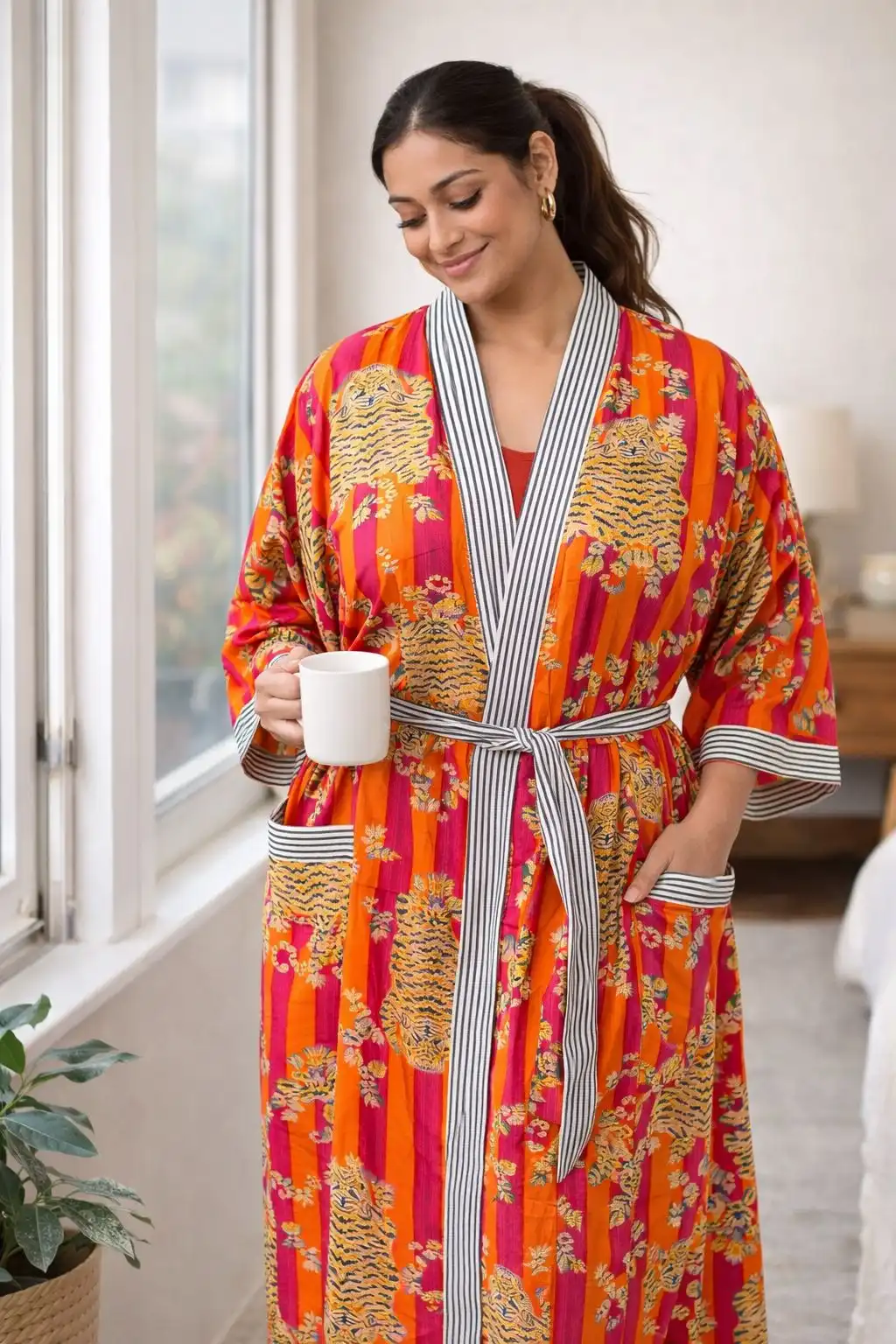 Crimson Tiger Garden Robe