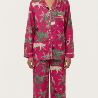 Hot Pink Jungle Pajama Set