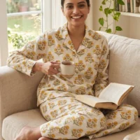 Marigold Bloom Pajama Set