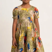 Tropical Parrot Garden Dress