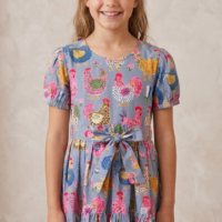 Farmyard Chicken Cotton Dress